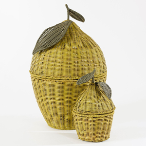 Cestas de mimbre decorativas para niños, accesorios, cesta de almacenamiento trenzada a mano - Product Image 3