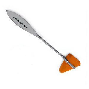 Marteau de réflexes neurologique Orange de 7,5 pouces, instrument médical chirurgical en acier inoxydable de qualité allemande pour diagnostic neurologique - Product Image 2