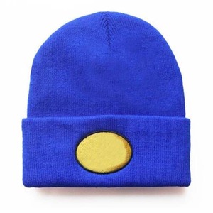Gorro blanco con apliques de huevo amarillo, gorro de invierno unisex para adultos, estilo informal, 56-58CM - Product Image 4
