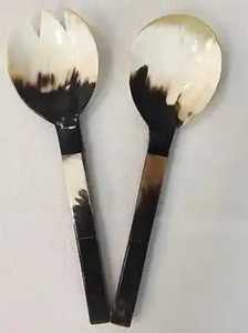 Cuillère ronde en corne de buffle, faite à la main, écologique, décoration de mariage et cadeau artisanal, objet décoratif - Product Image 5