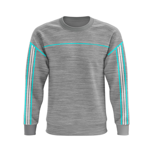 Sweat-shirt décontracté pour homme, coupe ample, tissu en coton lourd, col rond, manches longues, pull décontracté pour un style urbain moderne et confortable - Product Image 1