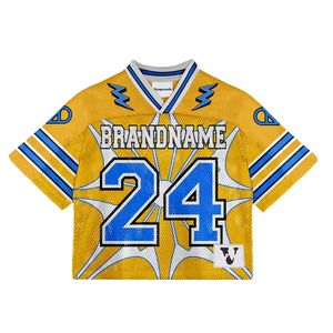 Maillot de football en mesh respirant et léger, personnalisable avec logo, INDEX SPORTS WEAR, col en V, unisexe - Product Image 5