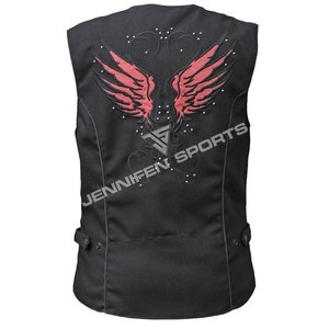 Chaleco de Motociclista para Mujer de Alta Calidad, 100% Algodón, Transpirable, Ecológico, Resistente al Viento, Verano, Personalizable, Cuello en V - Product Image 5