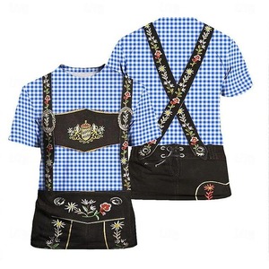 Pantalones cortos bávaros de cuero genuino de alta calidad al por mayor para hombre, trajes originales de Lederhosen para el Oktoberfest alemán. - Product Image 6
