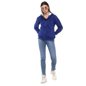 Nouveau design, sweat à capuche zippé personnalisé pour femme, vente en gros, sweat à capuche zippé uni pour femme, molleton lourd en coton, sweat à capuche zippé court pour femme - Product Image 3