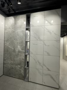 Azulejos de Porcelana de 600x600 mm con Aspecto de Mármol, Acabado Brillante, Antideslizantes, Resistentes a los Ácidos, en Tonos Beige, Blanco y Gris, Colecciones de Lujo - Product Image 2