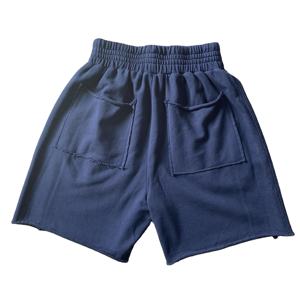 Shorts décontractés tendance pour hommes 100% coton molleton style streetwear Shorts pour hommes Coupe ample Vêtement décontracté Couleur unie Respirant - Product Image 4