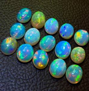 Piedra preciosa de ópalo etíope ovalada de 12x10 mm - Gemas de ópalo pulidas y lisas - Maravillosa piedra natural para joyería - Product Image 5