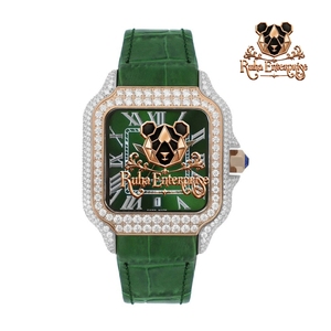 นาฬิกาควอตซ์สำหรับผู้ชาย หน้าปัดหลายชั้น สายยางโค้ง - Product Image 3