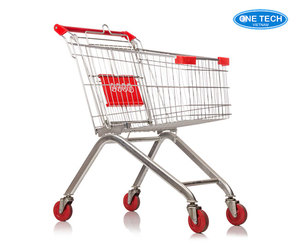 Shopping <b>trolleys</b> / Shopping <b>carts</b> 125L Vietnam One Tech Shopping <b>Cart</b> Mesh Eco-Friendly, Anti-Rust Blue, Red - Product Image 1