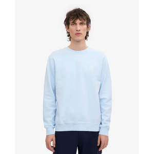 Sweat-shirt d'hiver uni à col ras du cou pour homme, en molleton de coton épais 400 g/m², chaud et minimaliste, vente en gros - Product Image 1
