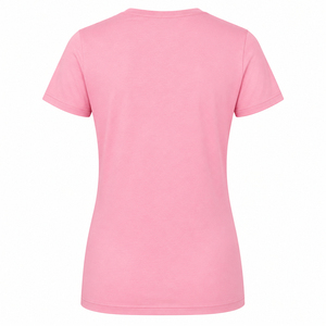 Camiseta Personalizada de Cuello Redondo y Manga Corta para Mujer, Color Sólido, 100% Algodón, Tejido Transpirable, Corte Regular, Logotipo Impreso - Product Image 2