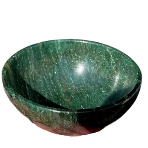 วัสดุพลอยสีเขียวเข้ม Aventurine ชามผลิตภัณฑ์หินธรรมชาติประเภทชามพลอยเรกิคริสตัลบำบัดชามสำหรับการตกแต่ง - Product Image 3