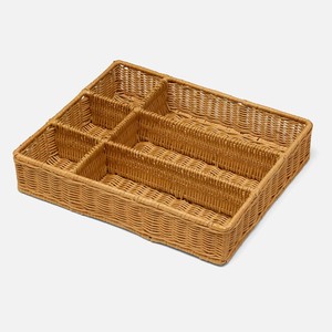 Low price rattan cutlery holder <b>trays</b> <b>drawer</b> organizer wholesale handmade rattan flatware <b>tray</b> - Product Image 5