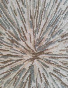 Hand Tufted Low Pile Abstract Wool <b>Rug</b> PET Friendly Non-Slip Eco-Friendly Anti-Bacteria Modern Design Neutral Beige <b>Thin</b> Bar - Product Image 3