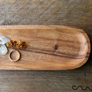 Bandeja Creativa Mini de Madera Maciza para Postres, Estilo Bohemio, con Asa Ovalada, para Niños Pequeños, Cumpleaños, Pascua, Aniversario, Vajilla - Product Image 6