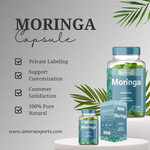 Suministro directo de fábrica de cápsulas de Moringa veganas puras con etiquetado privado GMP/HACCP certificado por Eurofins para garantía de calidad - Product Image 6