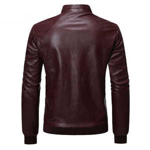 Chaqueta de Cuero Transpirable de Alta Calidad para Hombre 2026, Hecha a Medida, Nueva Moda, Estilo Motero, Cuello Alto, con Bolsillos Decorativos - Product Image 5