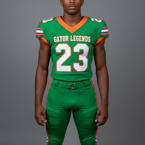 Service OEM, maillots de football américain 7V7, 100% polyester, QC professionnel, séchage rapide, noms d'équipe personnalisés - Product Image 3