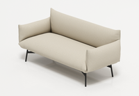 Ensemble de canapés en tissu minimaliste moderne avec pieds en métal, style nordique, meubles de salon pour le bureau, la salle de séjour, la réception d'hôtel
