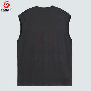 Débardeur pour homme en polyester et élasthanne, extensible, à séchage rapide, sans manches, respirant, pour l'entraînement et la course à pied - Product Image 5