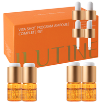 Sérum Liquide Éclaircissant Anti-Âge Alpha Arbutine et Collagène de Bave d'Escargot, Ampoule Stabilisée à la Vitamine C, Hydratant et Blanchissant