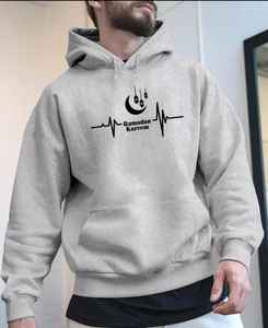 Sweat à capuche premium pour homme, ultra confortable, 100 % coton, brodé, perlé, uni, teint avec impression numérique, personnalisable, hiver - Product Image 1