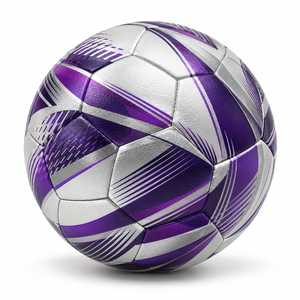 Balón de Fútbol ESTRELLA INTERNATIONAL, Color Turquesa Blanco con Patrón de Rayas Curvas, Talla 5, para Entrenamiento en Interiores/Exteriores, Ligero - Product Image 5