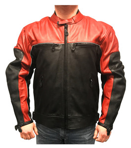 Vintage Cruiser Off-road Racing Motorcycle <b>Jacket</b> Summer Long Sleeved Leather Classic Heavy Duty Moisture-wicking - Product Image 4