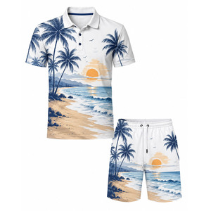 Conjunto de Camiseta Polo y Pantalones Cortos para Hombre OEM ODM, Ropa Casual de Verano de Algodón Transpirable, Venta al Por Mayor, Prendas Personalizadas - Product Image 5