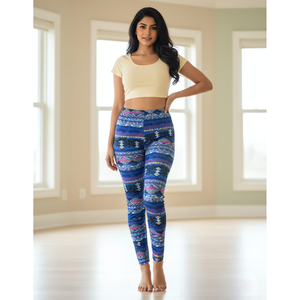 Printed Cotton Indian Traditional Wear Leggings Women <b>Foil</b> Print Fashion <b>Stretch</b> Washable Party Apparel All Seasons Laxmi - Product Image 2