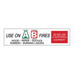 Étiquettes Brady résistantes à la chaleur pour les risques d'incendie (catégories A/B) en PVC durable pour laboratoires et entrepôts - Product Image 2