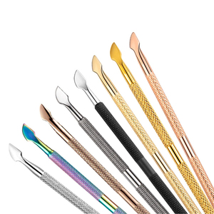 Pousse-cuticules professionnel ultra-affûté en acier inoxydable, double usage, réutilisable pour salon de manucure et usage domestique - Product Image 5