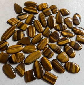 Piedra Preciosa Natural de Ojo de Tigre Pulido, Color Marrón Dorado con Juego de Tonos, para Fabricación de Joyería, Proveedor Mayorista - Product Image 1