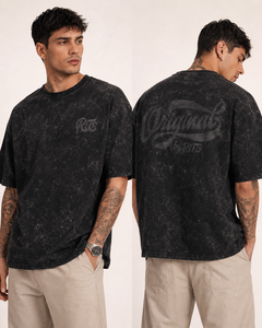 Camiseta Casual de Manga Corta para Hombre Rits, Corte Regular, 100% Algodón, Transpirable, Ecológica, 240g, Jersey Lavado, Cuello Redondo - Product Image 5