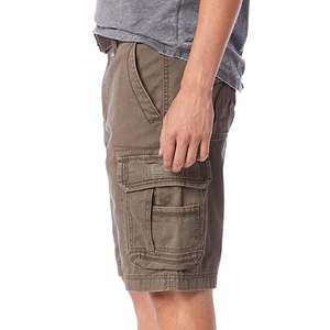 Shorts cargo classiques décontractés pour hommes, respirants, écologiques, avec fermeture éclair, multi-poches, taille mi-haute, couleur unie, 100 % coton, service OEM BD - Product Image 3