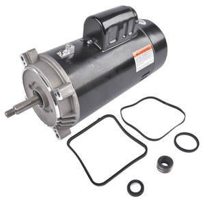 Motore per Pompa Piscina Monofase 2HP 115/230V, Telaio 56J, Protezione Termica, 18.6/9.3A 1.1SF 60Hz, Uso Esterno, UST1202, Materiale Metallico - Product Image 3