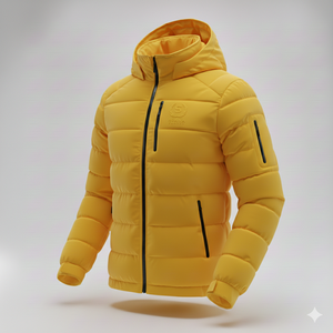 SFANA SPORTS OEM Winter Nylon Coated Button Dark Parka Warm Windproof Stand Collar <b>Long</b> Sleeve Pocket Zipper Casual Large <b>Men's</b> - Product Image 3