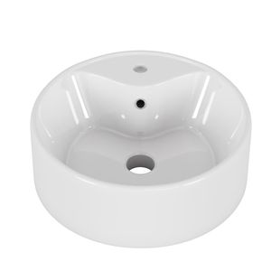Lavabo da Appoggio in Ceramica Bianco Lucido per Bagno 15.7\" X 5.7\" - Lavandino da Bagno 15.7\" X 5.7\" - Product Image 2