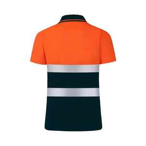 เสื้อโปโลทำงานแบบสะท้อนแสงกันน้ำระดับพรีเมียม ไซส์ใหญ่พิเศษ มาตรฐาน ANSI Class 2 พร้อมไฟ LED  โลโก้สั่งทำได้ มองเห็นได้ชัดเจนสำหรับผู้ชาย - Product Image 2