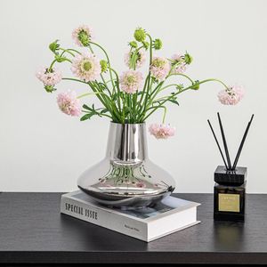 Customized Handmade Table top Aluminium Flower <b>Vase</b> For Home & Garden Decor Silver Flower Pots For Event And Wedding Centerpiece - Product Image 2