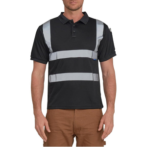 Export Quality Hi Vis Safety <b>Polo</b> Shirt Fluorescent Reflective Safety Clothing Supplier - Product Image 3