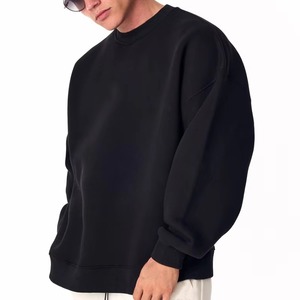 Sweat-shirts personnalisés vintage formels d'hiver à manches longues, tissés, avec blocs de couleur, noirs, service OEM numérique, fabricant - Product Image 6