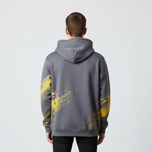 Sweat à capuche uni délavé à l'acide, personnalisable, style vintage, avec impression sérigraphiée, prix de gros - Product Image 5