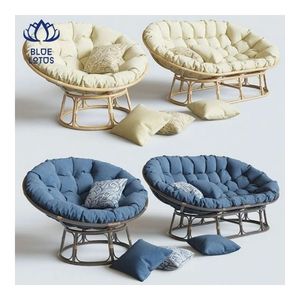 Silla Papasan Favorita de los Clientes 2026, Estructura de Bambú, Cojín Acogedor para Asientos Interiores y Rincón de Meditación, Uso Confortable - Product Image 4