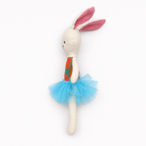 Peluche Lapin avec Robe Géométrique en Tulle, Longue Poupée en Peluche pour Filles, Accessoires d'Anniversaire - Product Image 3