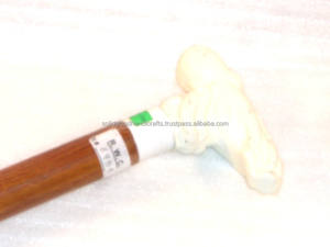 Wooden <b>Walking</b> <b>Stick</b> With Decorative Brass Handle Designer Black Wood Cane 36"Old <b>Men</b> & Women Daily Use - Product Image 6