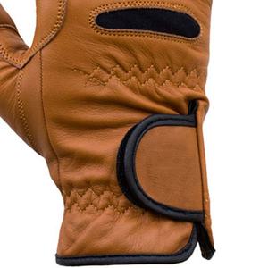 Gants de cyclisme d'hiver légers en gros, personnalisés, équestres, unisexes, en cuir de haute qualité, à doigts complets, avec fermeture auto-agrippante Geo Brother - Product Image 4