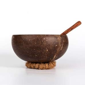 Eco-friendly Hand Polished Uncoated Coconut <b>Bowl</b> Lightweight Safe for Food Bohemian Style Perfect for Cafes & Home Decoration - Product Image 4