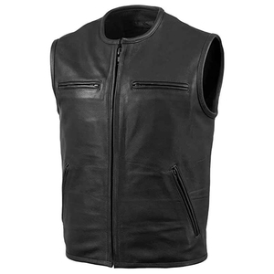 Chaleco de Cuero Genuino Personalizado para Hombre, Estilo Motero y Caza, Invierno 2026, Impermeable, Transpirable, Ropa Casual, Hecho en Pakistán - Product Image 2
